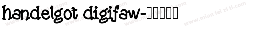 handelgot digifaw字体转换